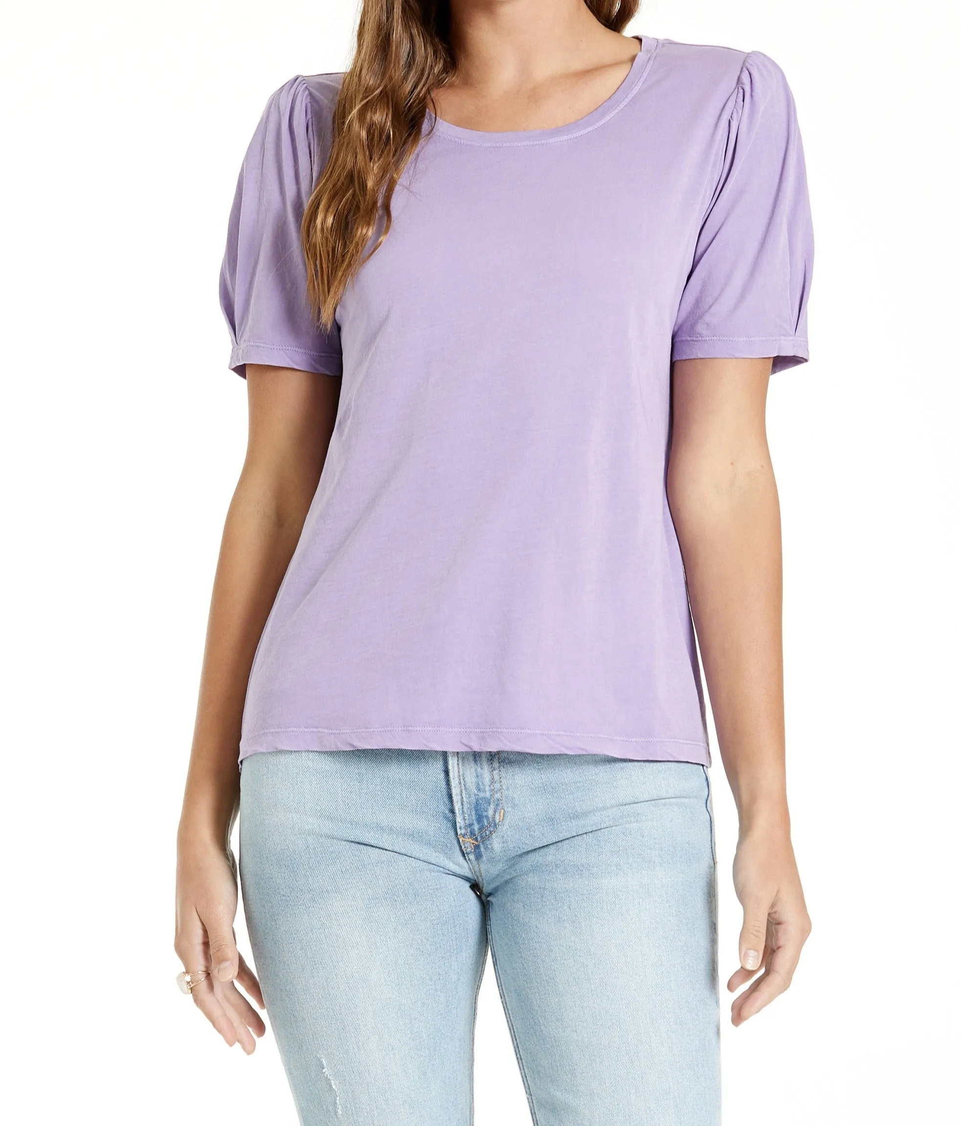 SCARLETTE PUFF SLEEVE TOP WISTERIA