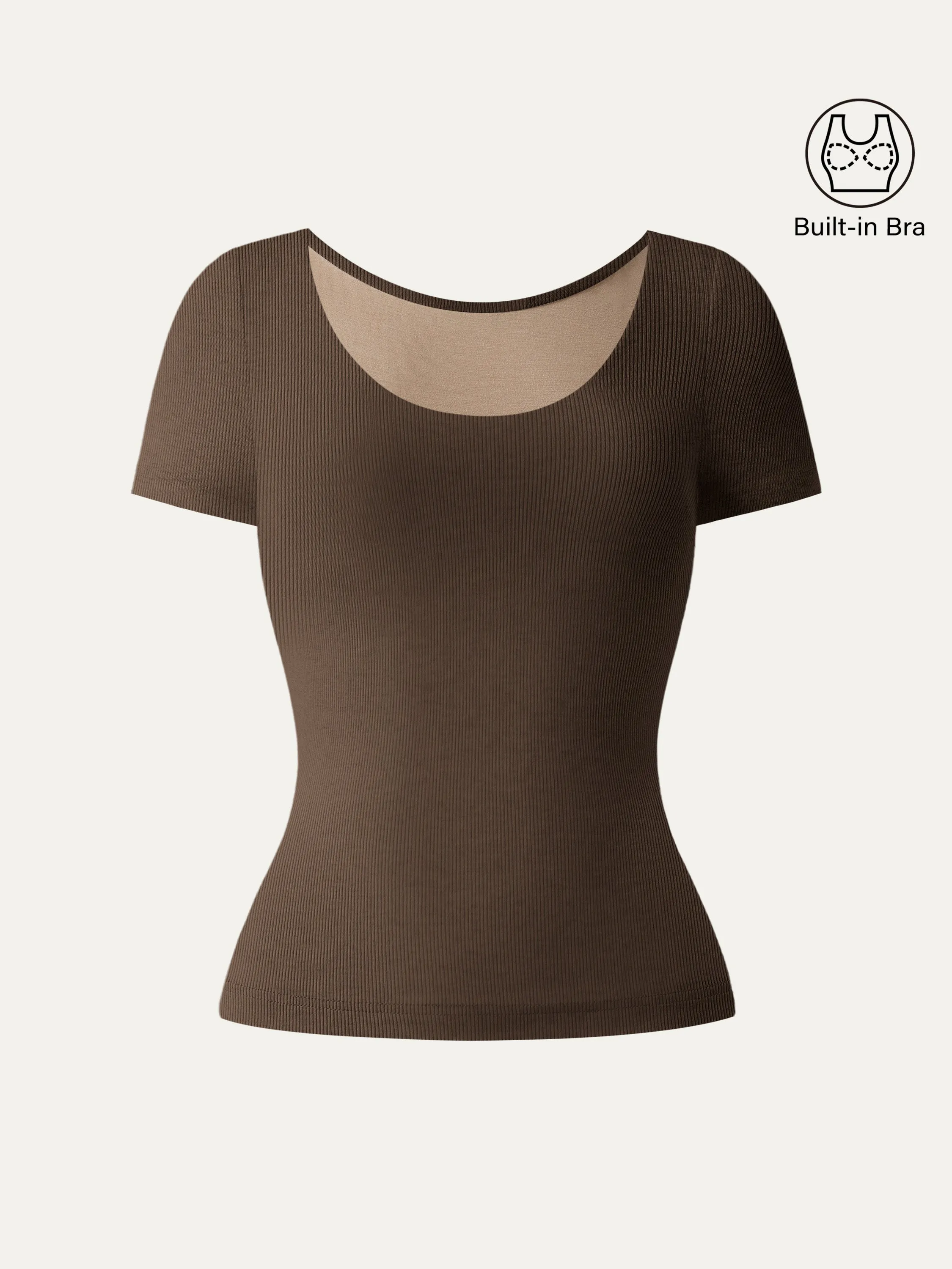 Scoop Neck Short Sleeve Cotton New Airy Brami