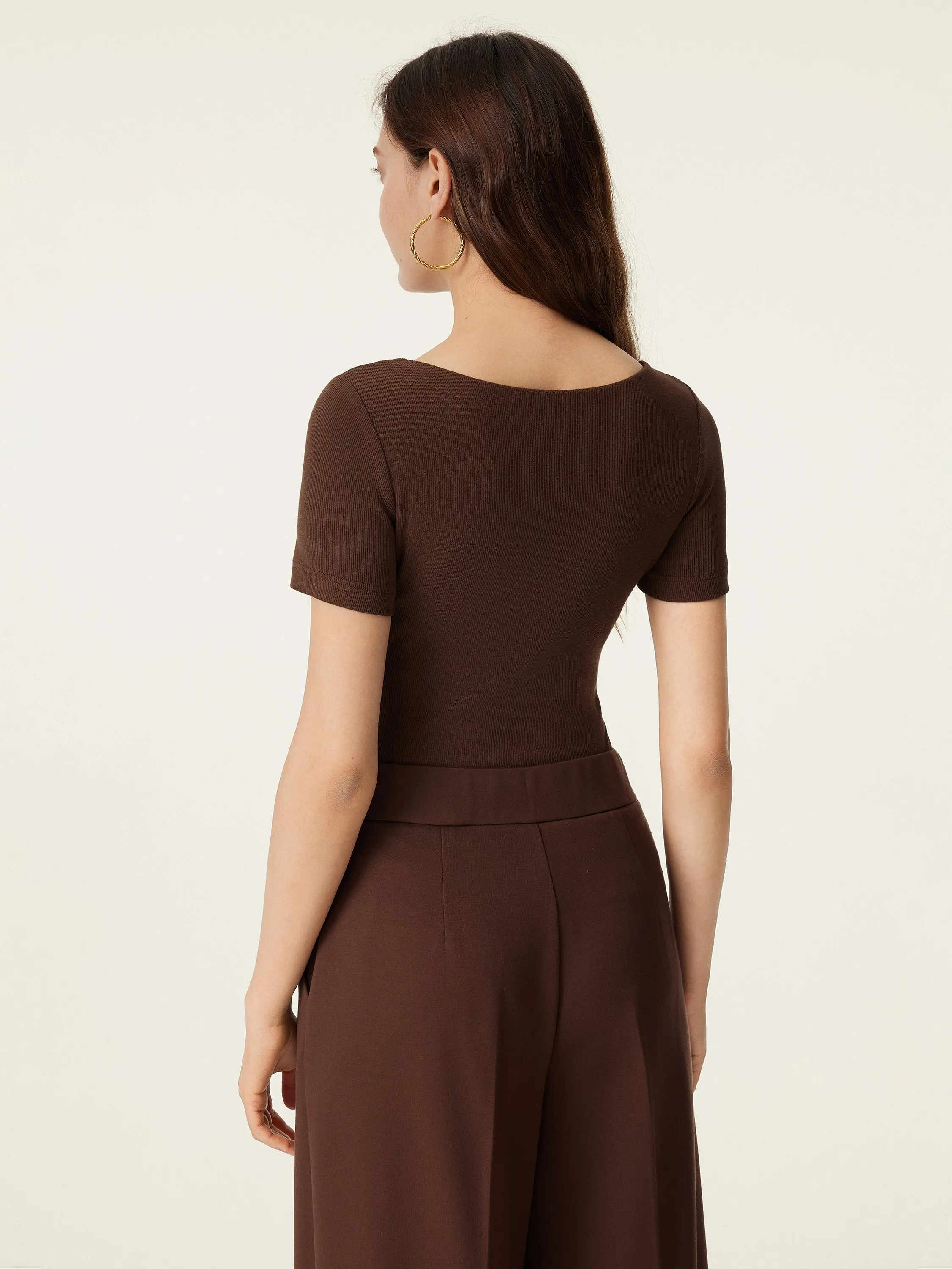 Scoop Neck Short Sleeve Cotton New Airy Brami