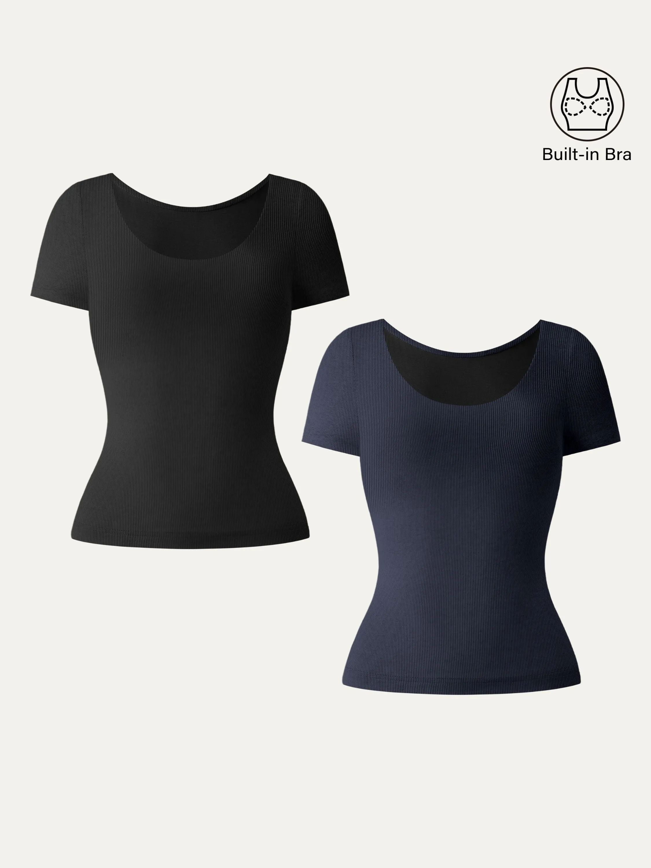 Scoop Neck Short Sleeve Cotton New Airy Brami
