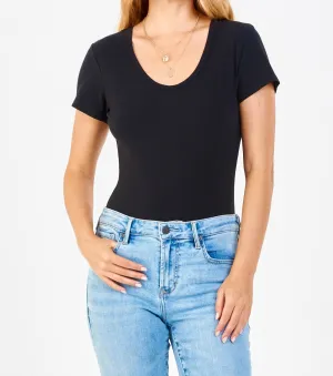 SHILOH SCOOP NECK BODYSUIT BLACK