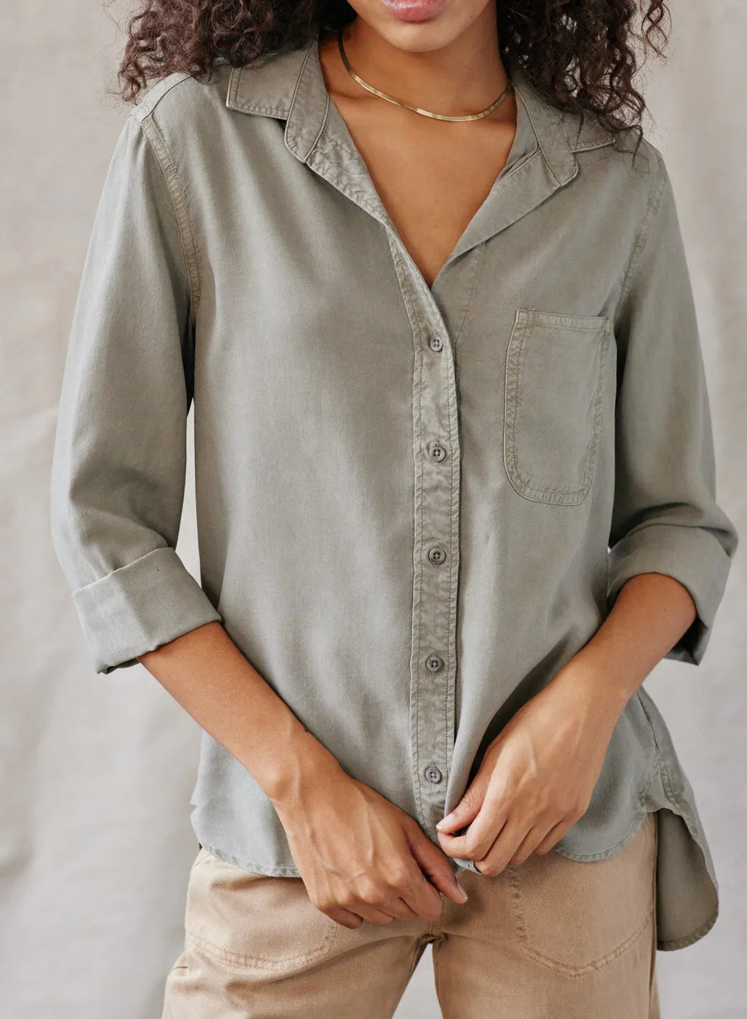 Shirt Tail Button Down