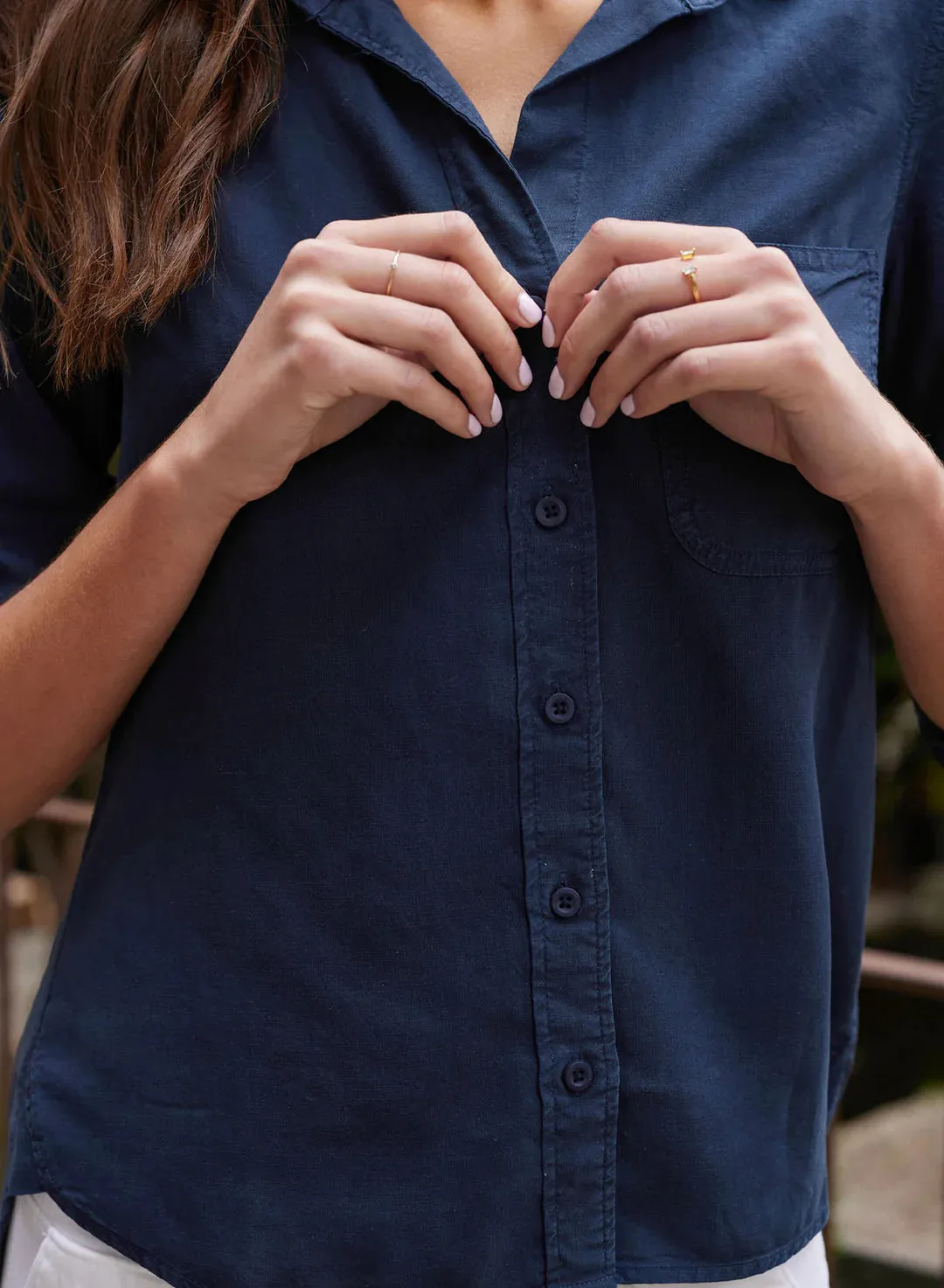 Shirt Tail Button Down