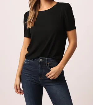 SIENA RIB TEE BLACK