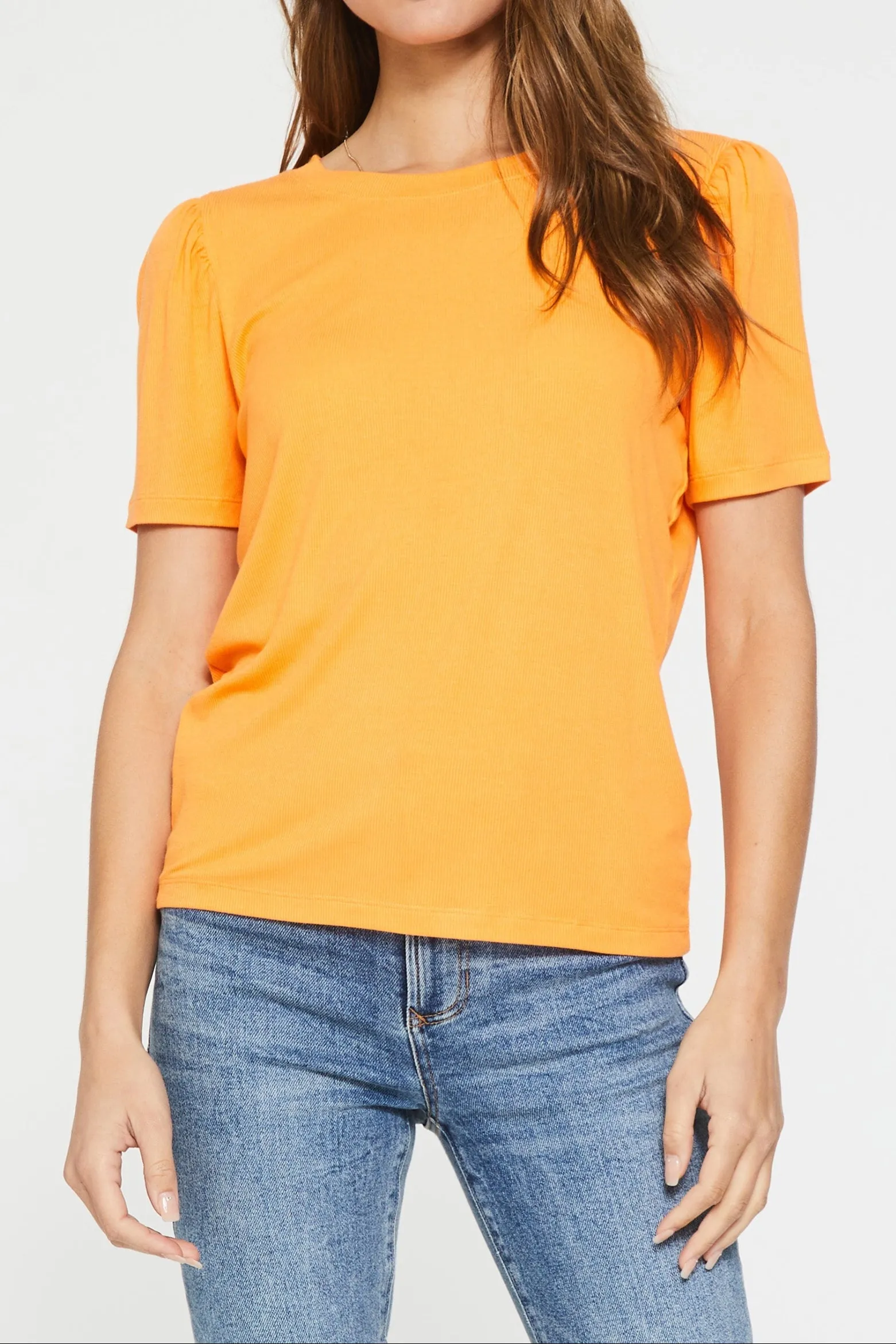 SIENA RIB TEE MANGO