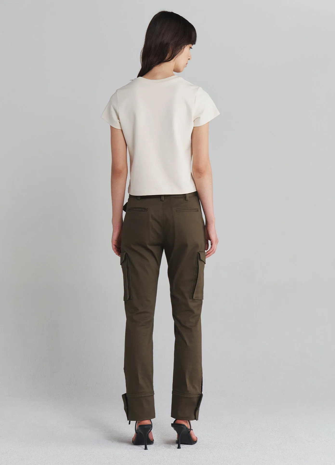 Slanted Waistband Cargo Pants