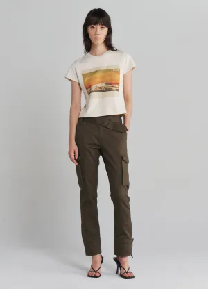 Slanted Waistband Cargo Pants