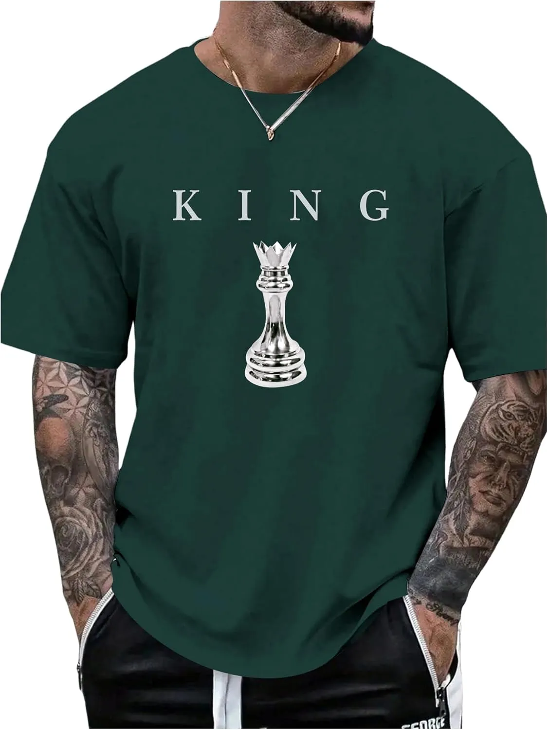 SOLY HUX Men's Graphic Tees Crew Neck T Shirts Short Sleeve T-Shirts Casual Summer Streetwear