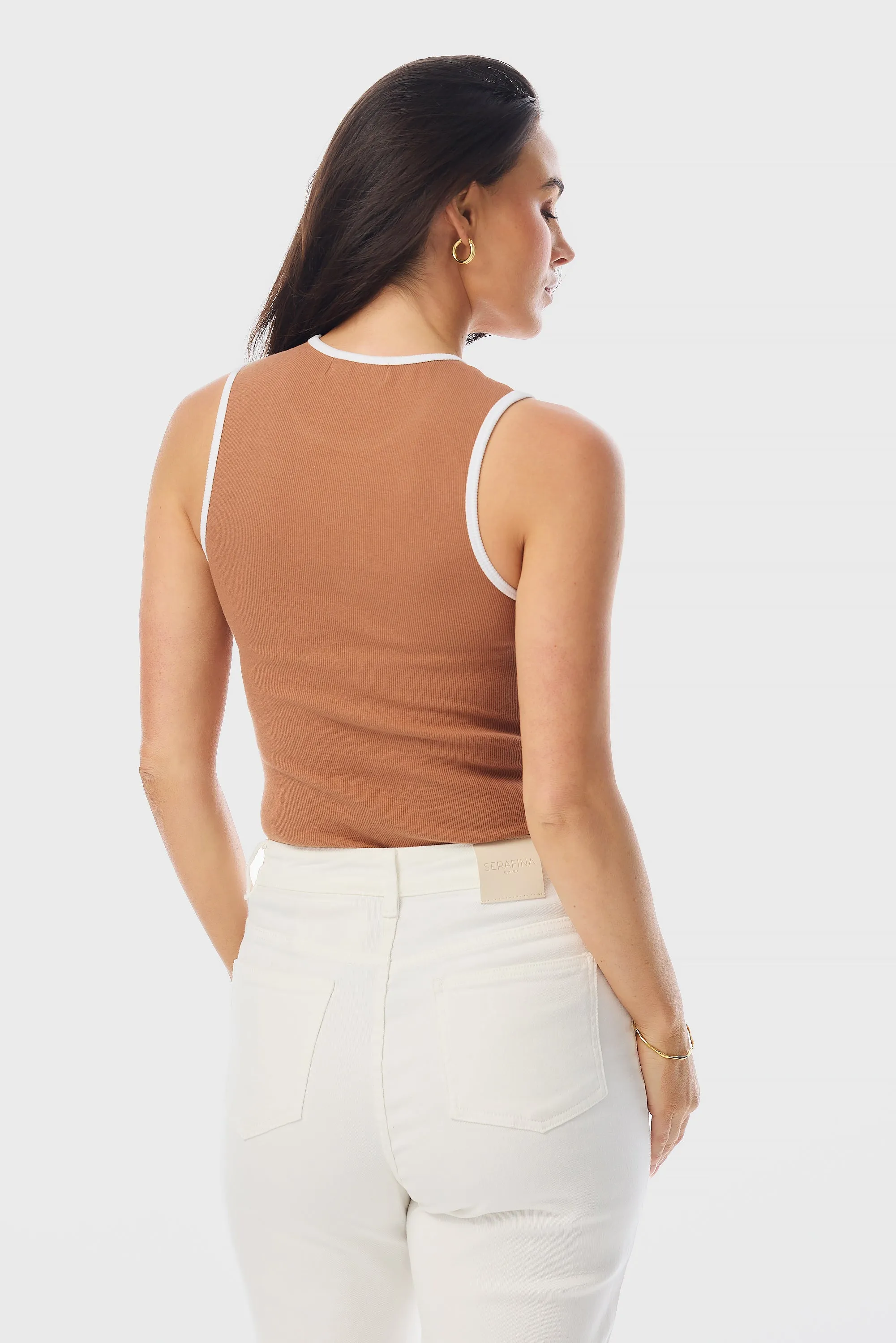 Straight Leg Jeans - White