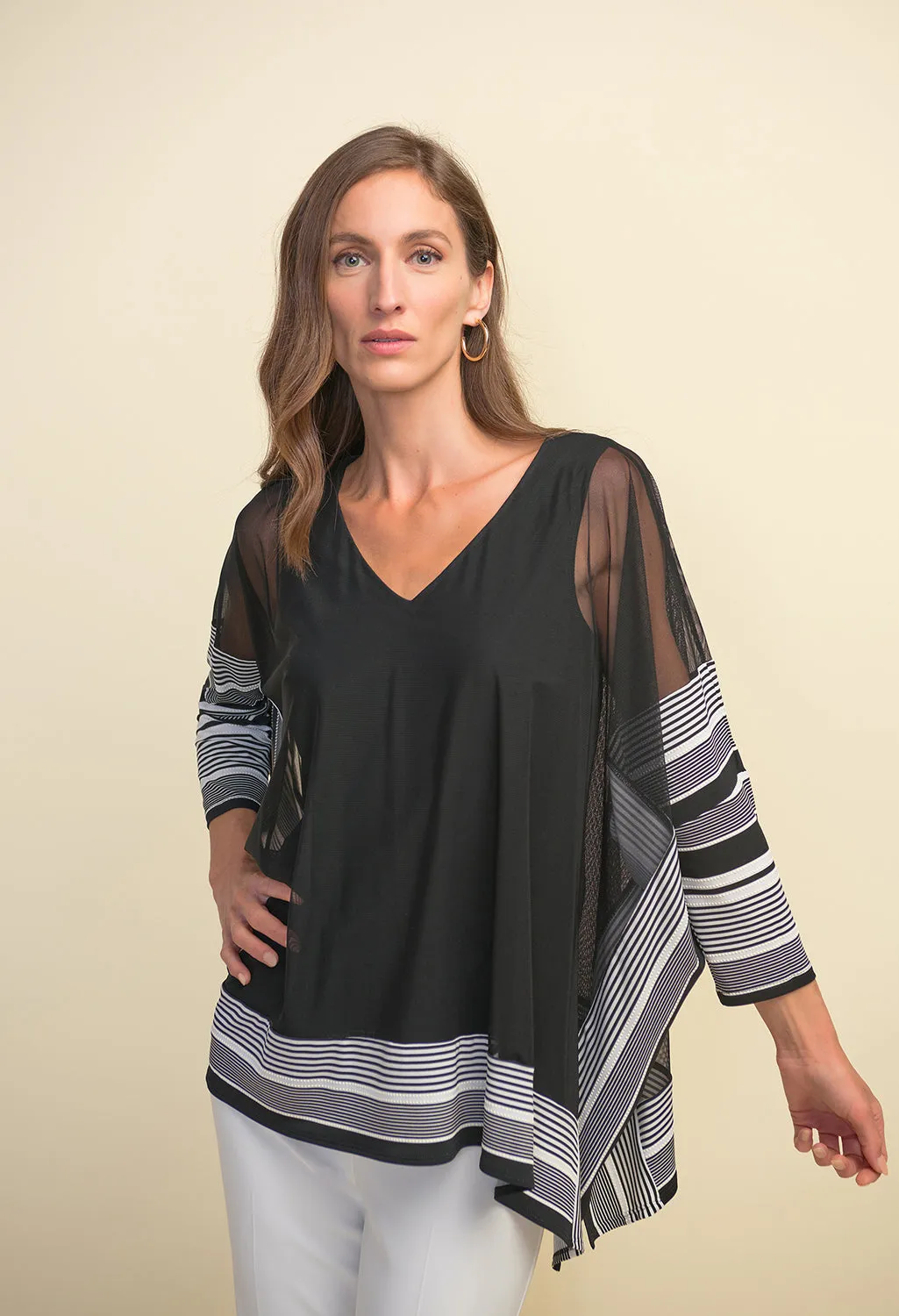 Striped Trim Tunic
