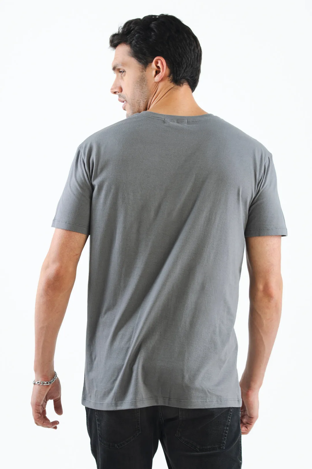 The V-Neck Tee - Iron Grey