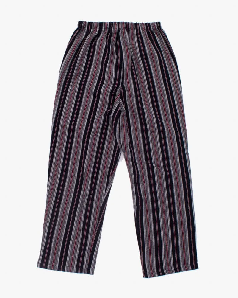 ToK Pants, Chijimi Indigo with Red and White Shima