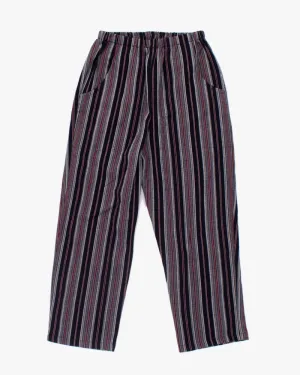 ToK Pants, Chijimi Indigo with Red and White Shima