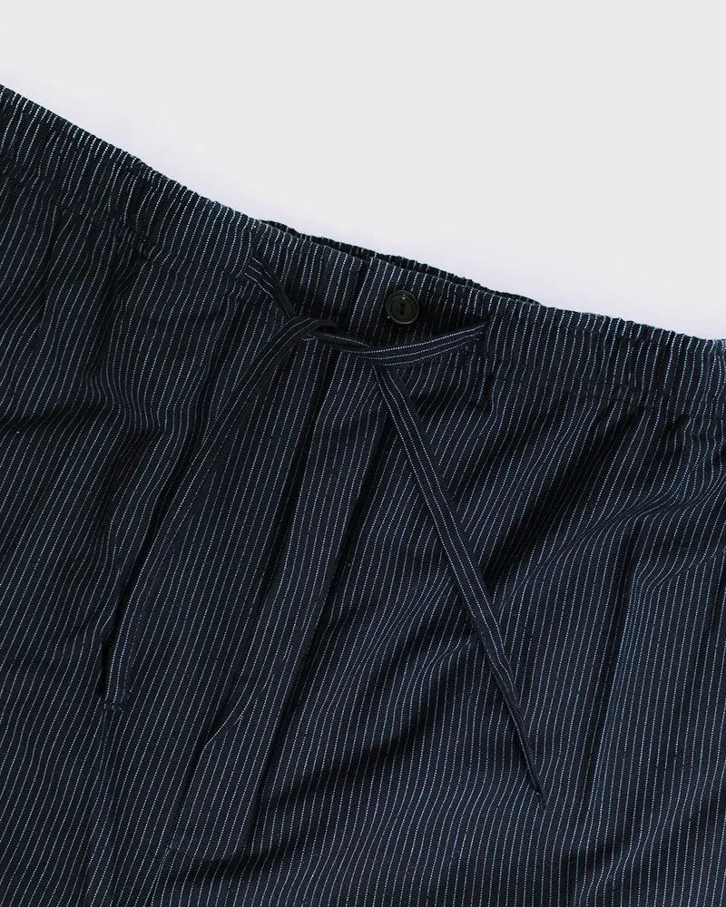 ToK Samue Set, Men's, Indigo with Thin Tsumugi Shima