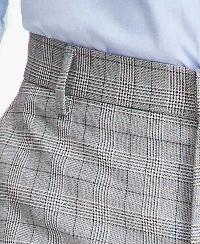 Tommy Hilfiger Modern-Fit THFlex Stretch Patterned Pants  Color Black/White W34xL32