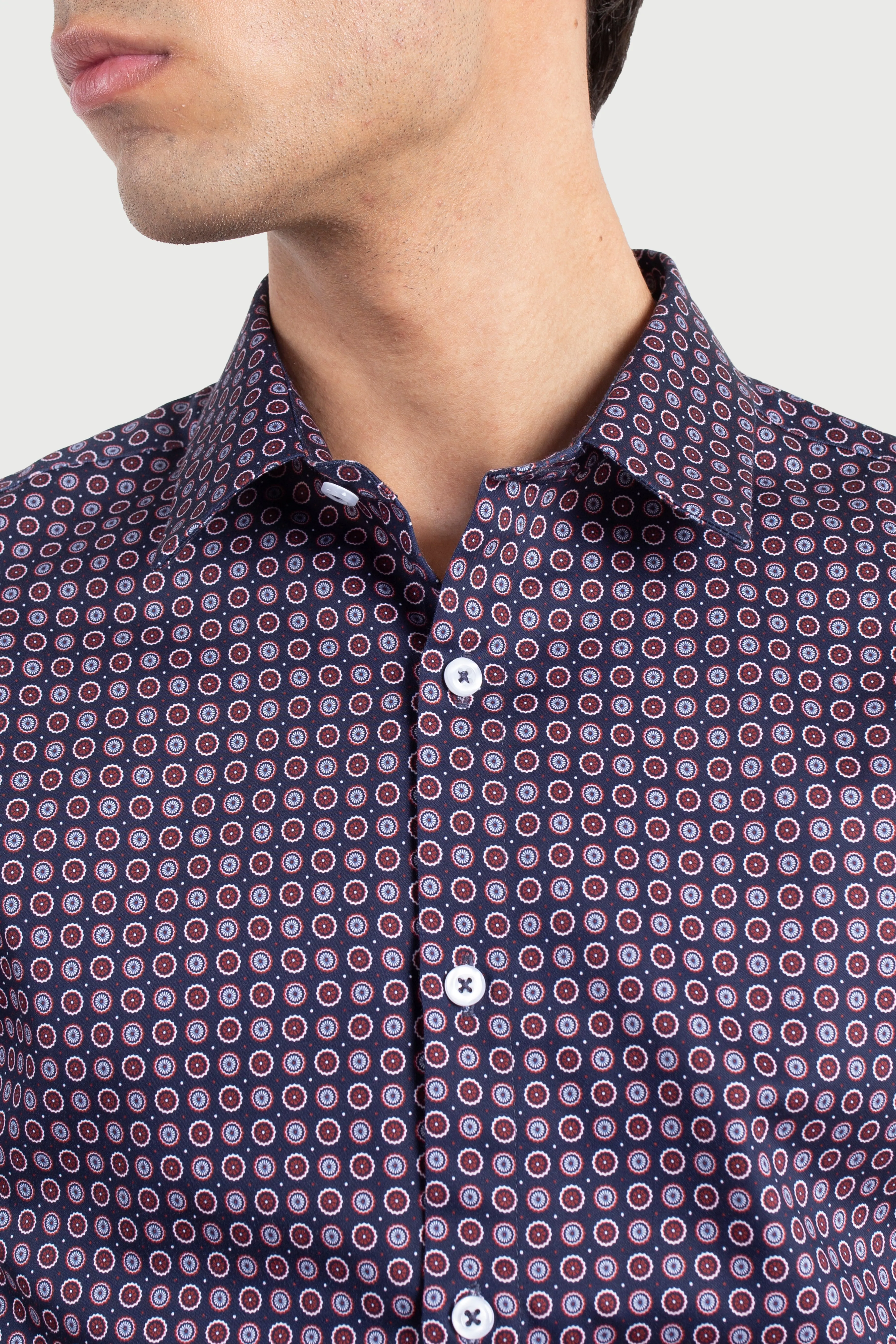 Traditional Flower Disc Print