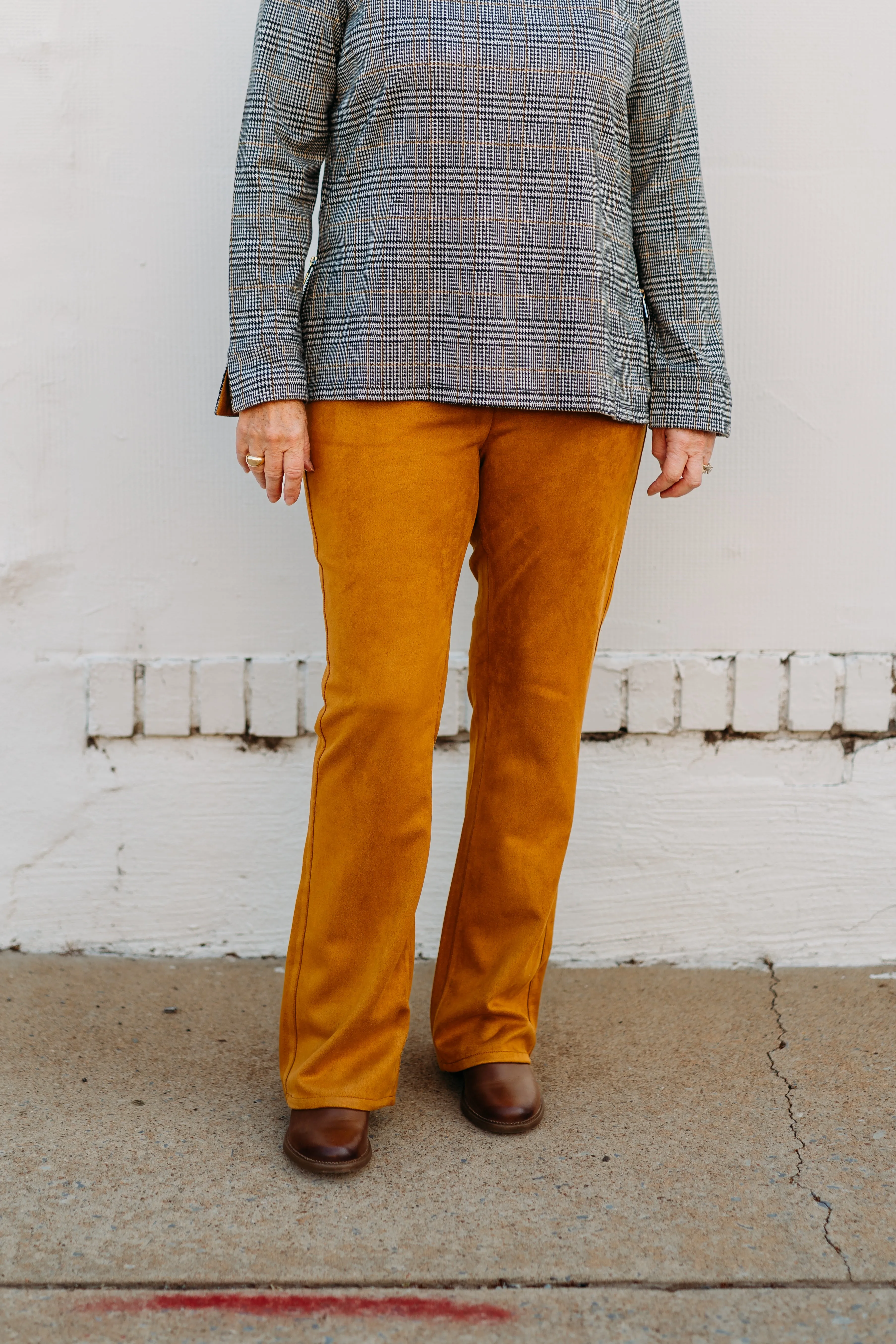 Tribal: Cowl Neck Top With Zipper Accent in Rust