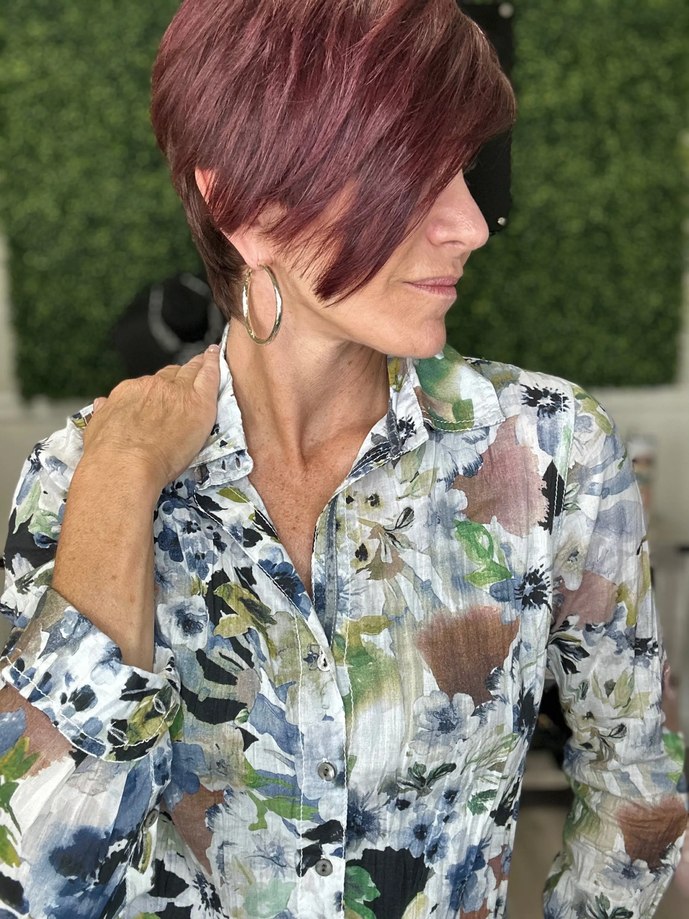 Tuscan Floral Blouse