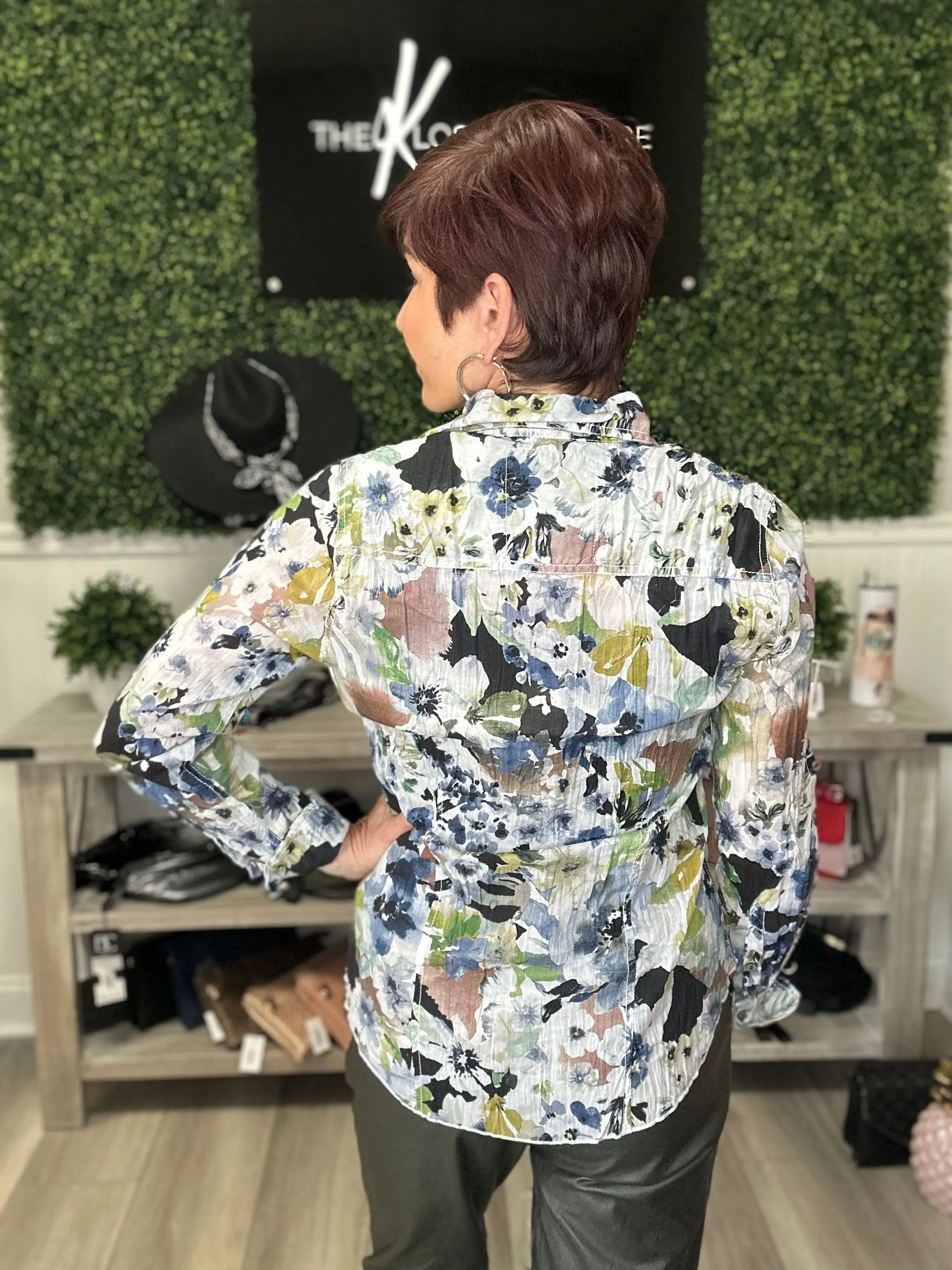 Tuscan Floral Blouse