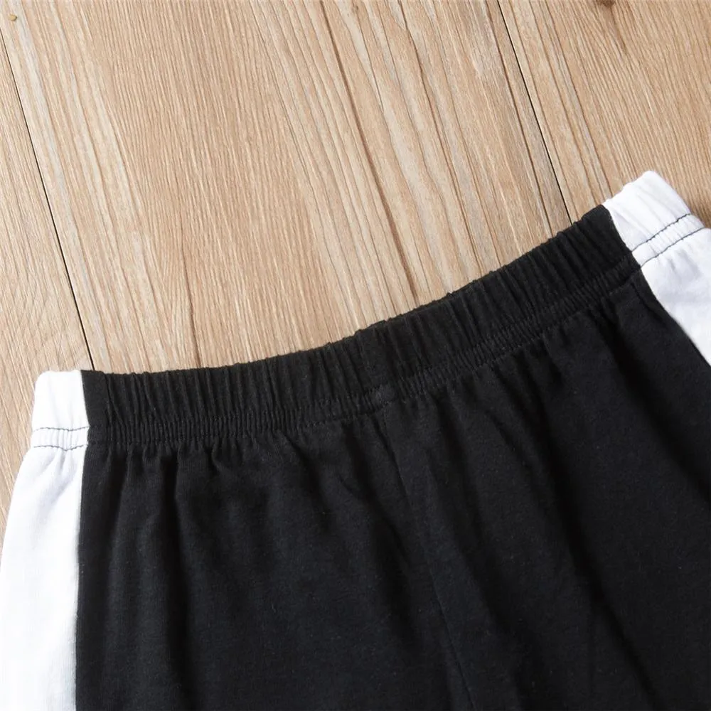Unisex Letter Printed Elastic Waist Casual Pants Kids Clothing Vendors