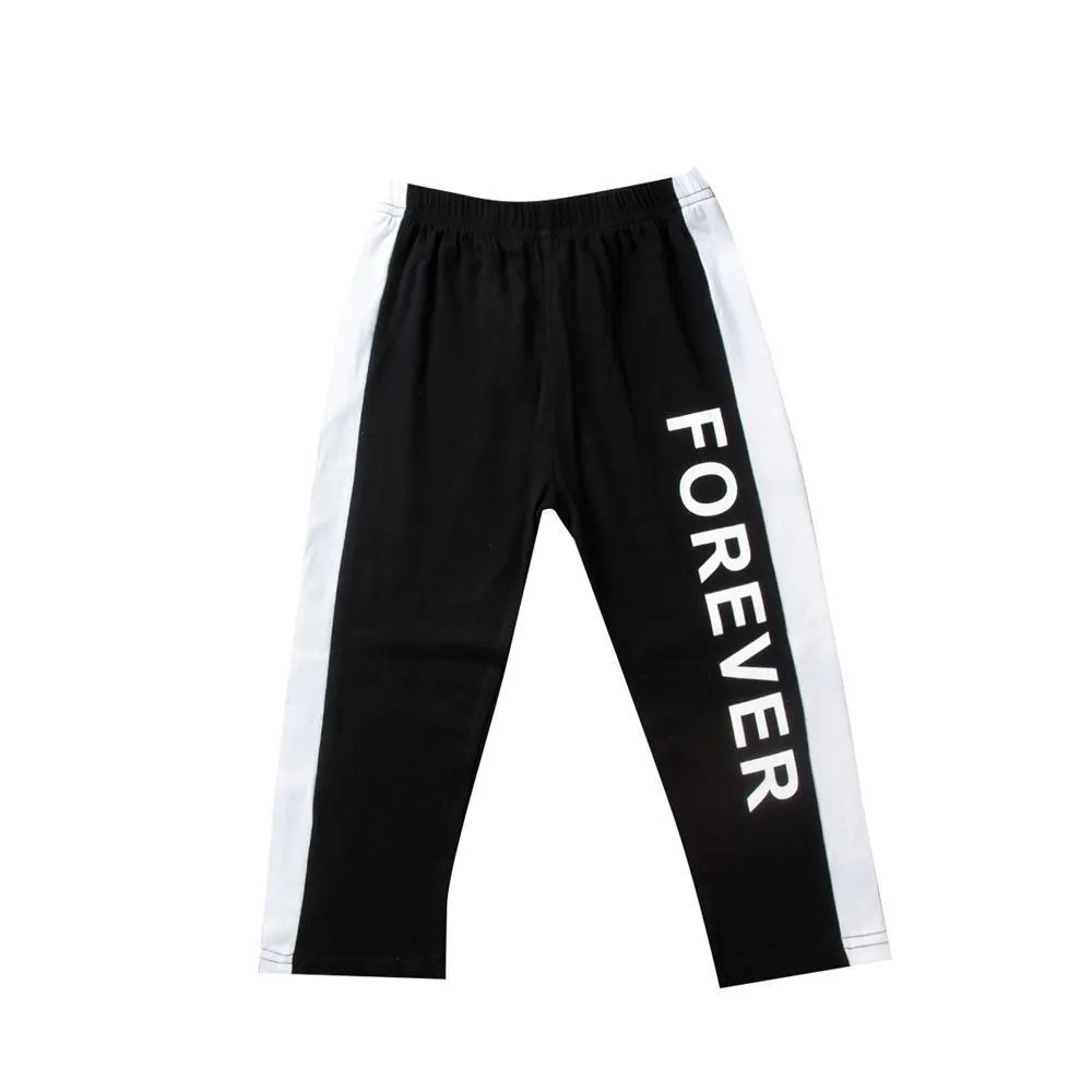 Unisex Letter Printed Elastic Waist Casual Pants Kids Clothing Vendors
