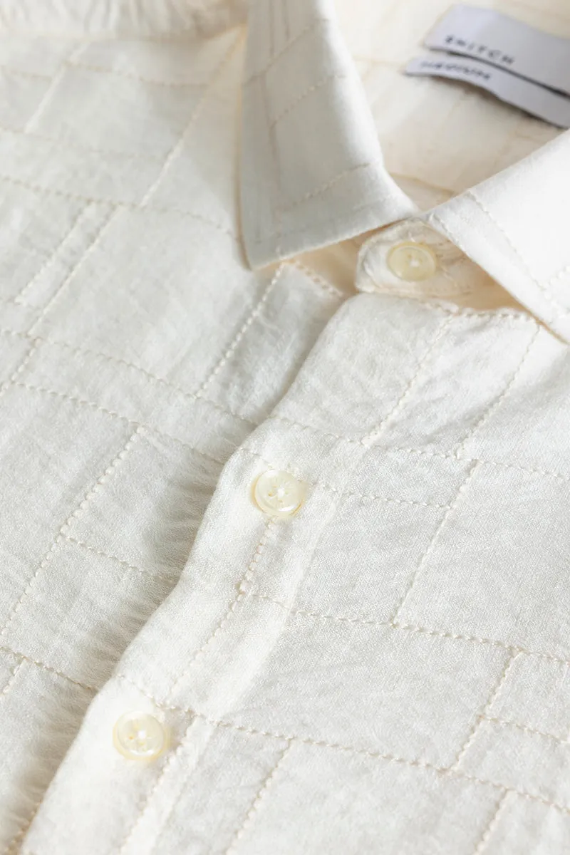Valerio Cream Self-Design Shirts