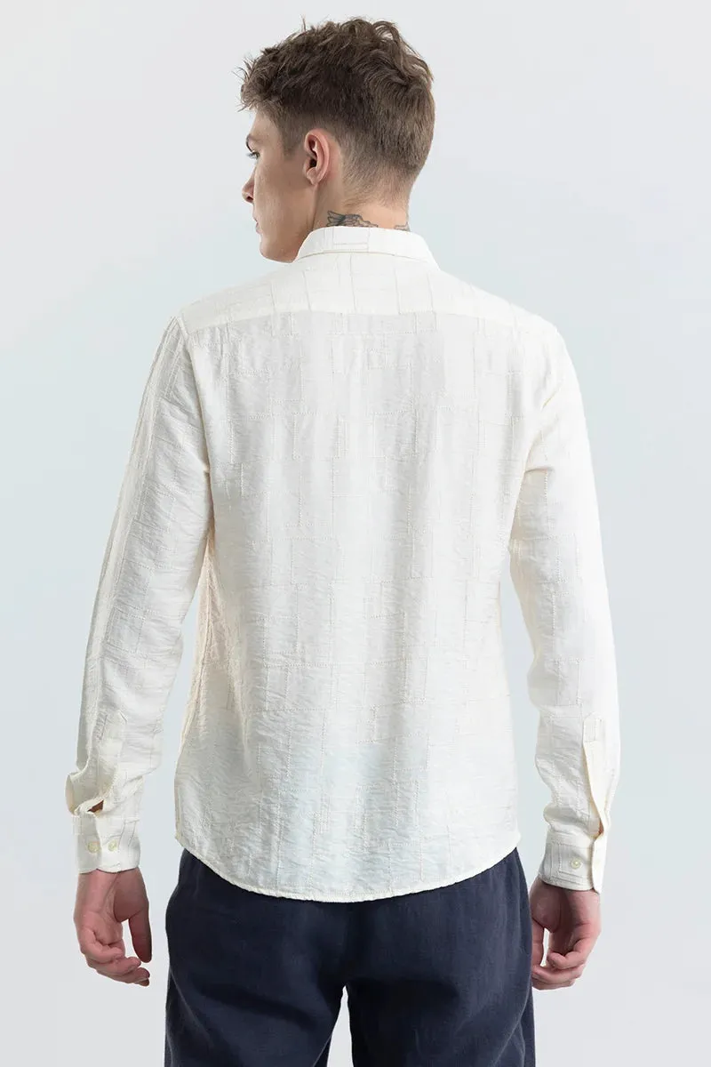Valerio Cream Self-Design Shirts