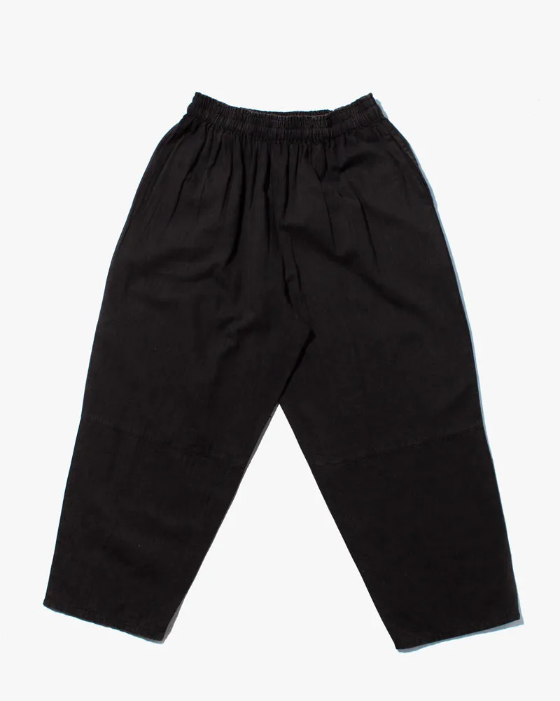 Wa-Modern Herringbone Drawstring Pants- Black