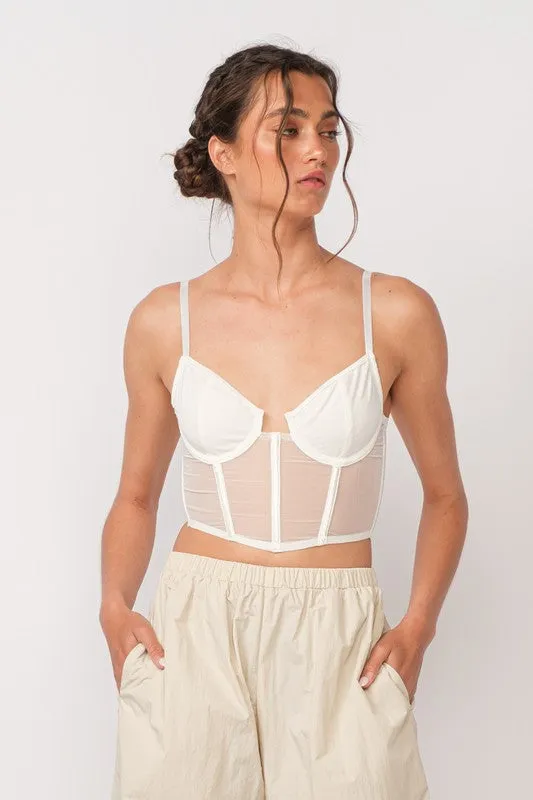 White Mesh Corset