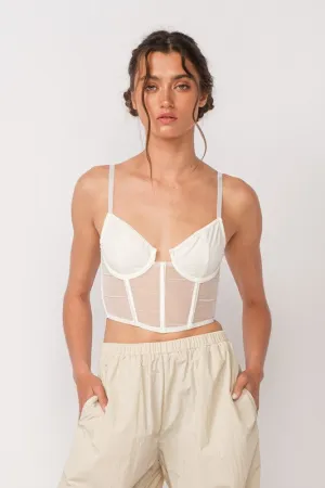 White Mesh Corset