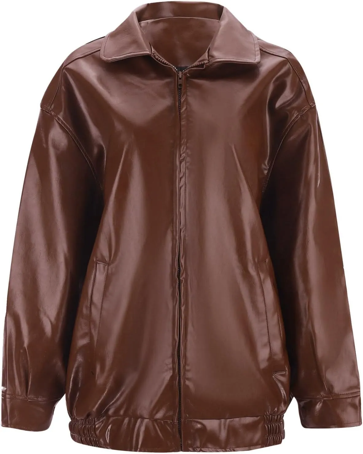 Women Jackets Leather Jackets Faux Suede Fall Fashion Motorcycle Coats Casual Zipper Suit Jackets Outfits Autumn