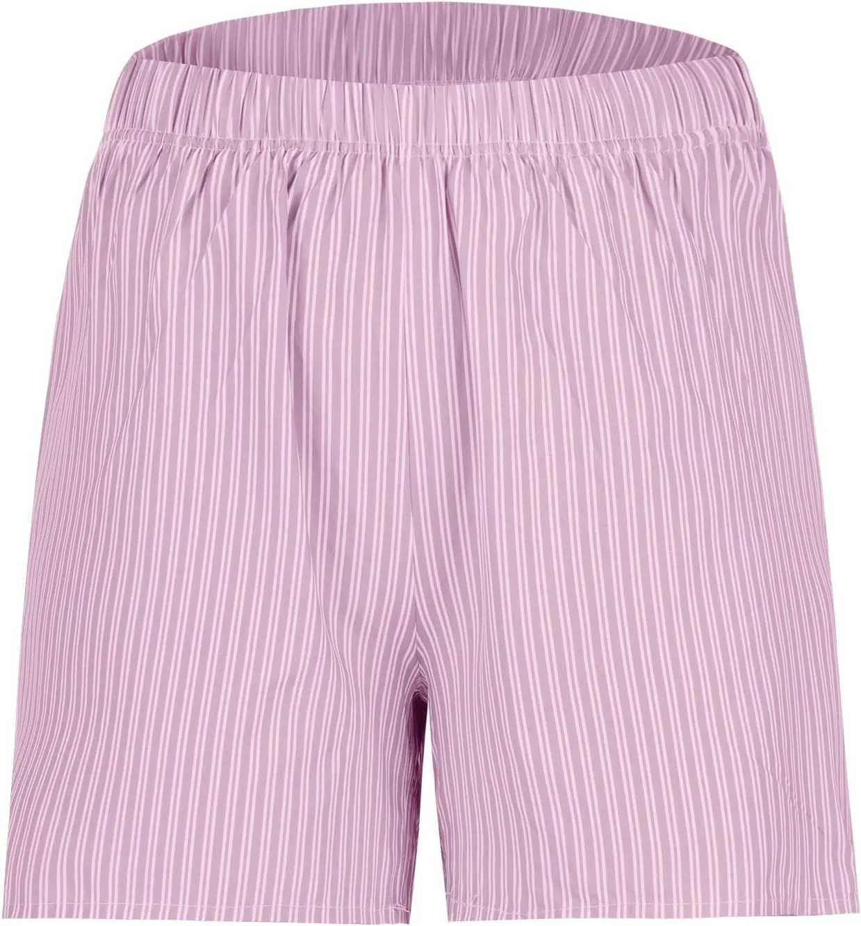 Women Striped Print Shorts High Waisted Shorts Y2k Mini Shorts Summer Lounge Shorts Trendy Pleated Boxer Shorts