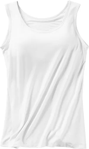 Women Tank Tops with Built in Bras 2025 Summer Strap Layer Padded Bra Cami Shirts Casual Workout Yoga Tops