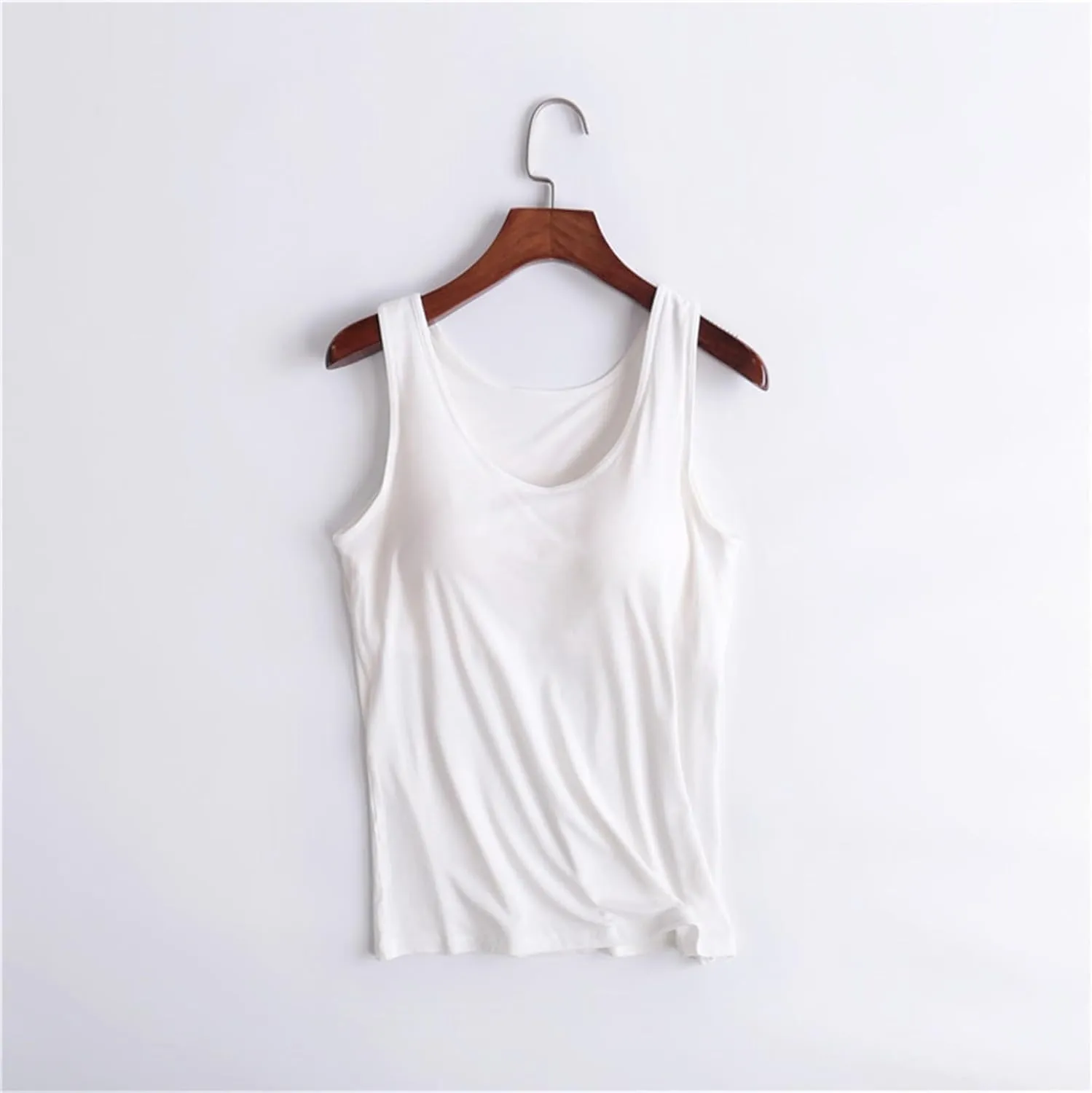 Women Tank Tops with Built in Bras 2025 Summer Strap Layer Padded Bra Cami Shirts Casual Workout Yoga Tops