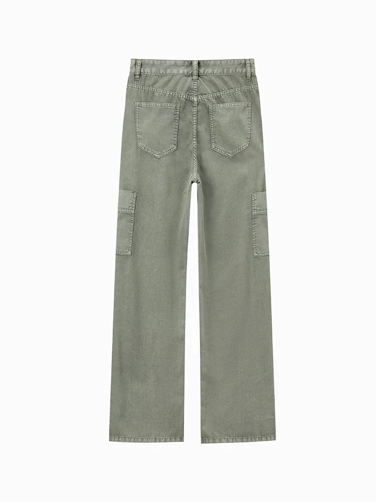 Women's Denim Comfortable Cool Antibacterial Wide Pants