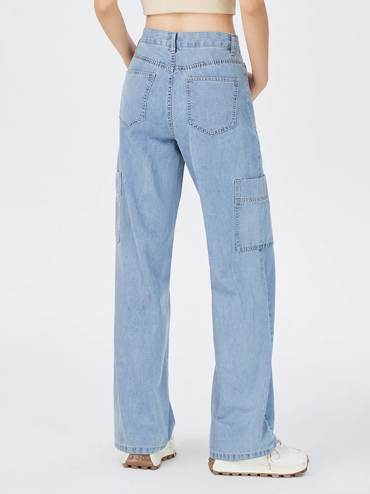Women's Denim Comfortable Cool Antibacterial Wide Pants