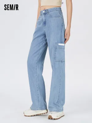 Women's Denim Comfortable Cool Antibacterial Wide Pants