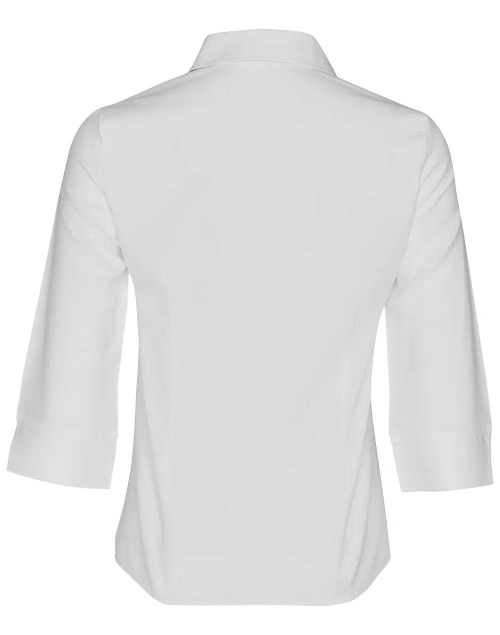 Womens White 3/4 Sleeve Shirt