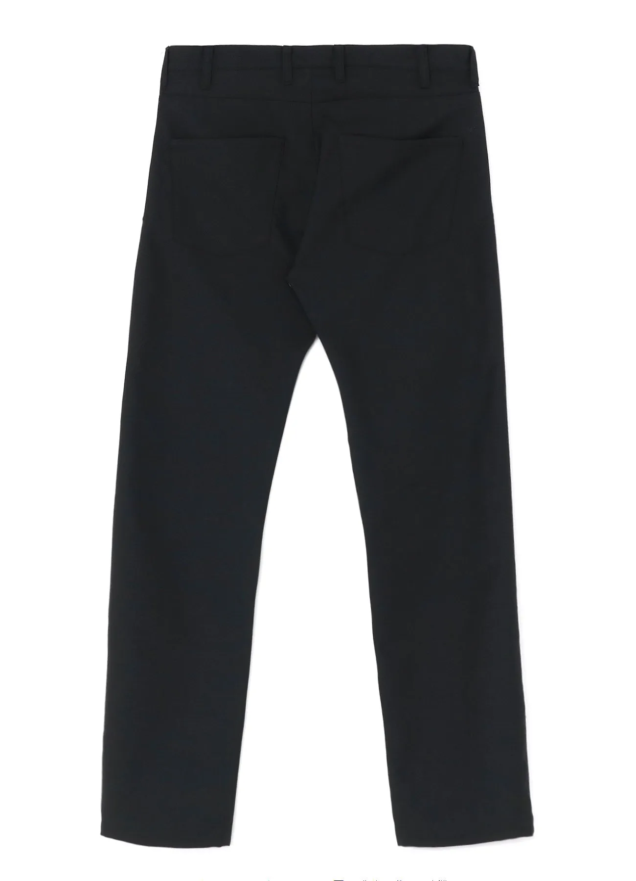 WOOL POLYESTER GABARDINE SLIM 5POCKET PANTS