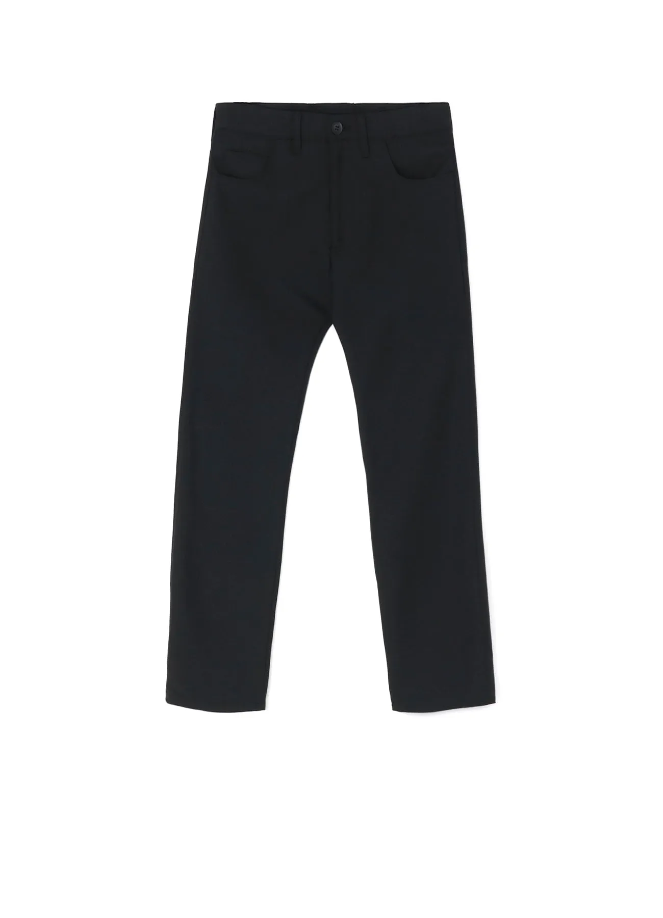 WOOL POLYESTER GABARDINE SLIM 5POCKET PANTS