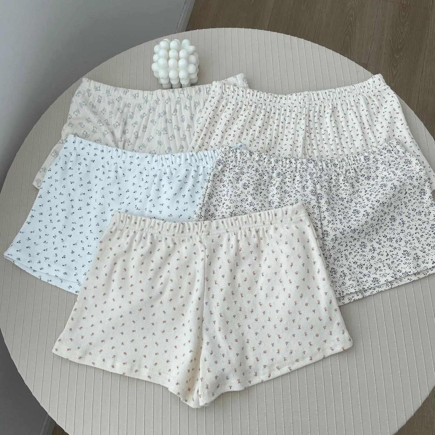 Y2k Pj Shorts Pajamas Bottom Lounge Shorts Women Boxer Shorts Booty Micro Shorts Summer Mini Shorts