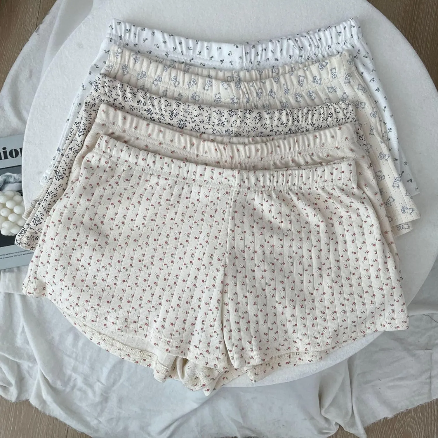 Y2k Pj Shorts Pajamas Bottom Lounge Shorts Women Boxer Shorts Booty Micro Shorts Summer Mini Shorts